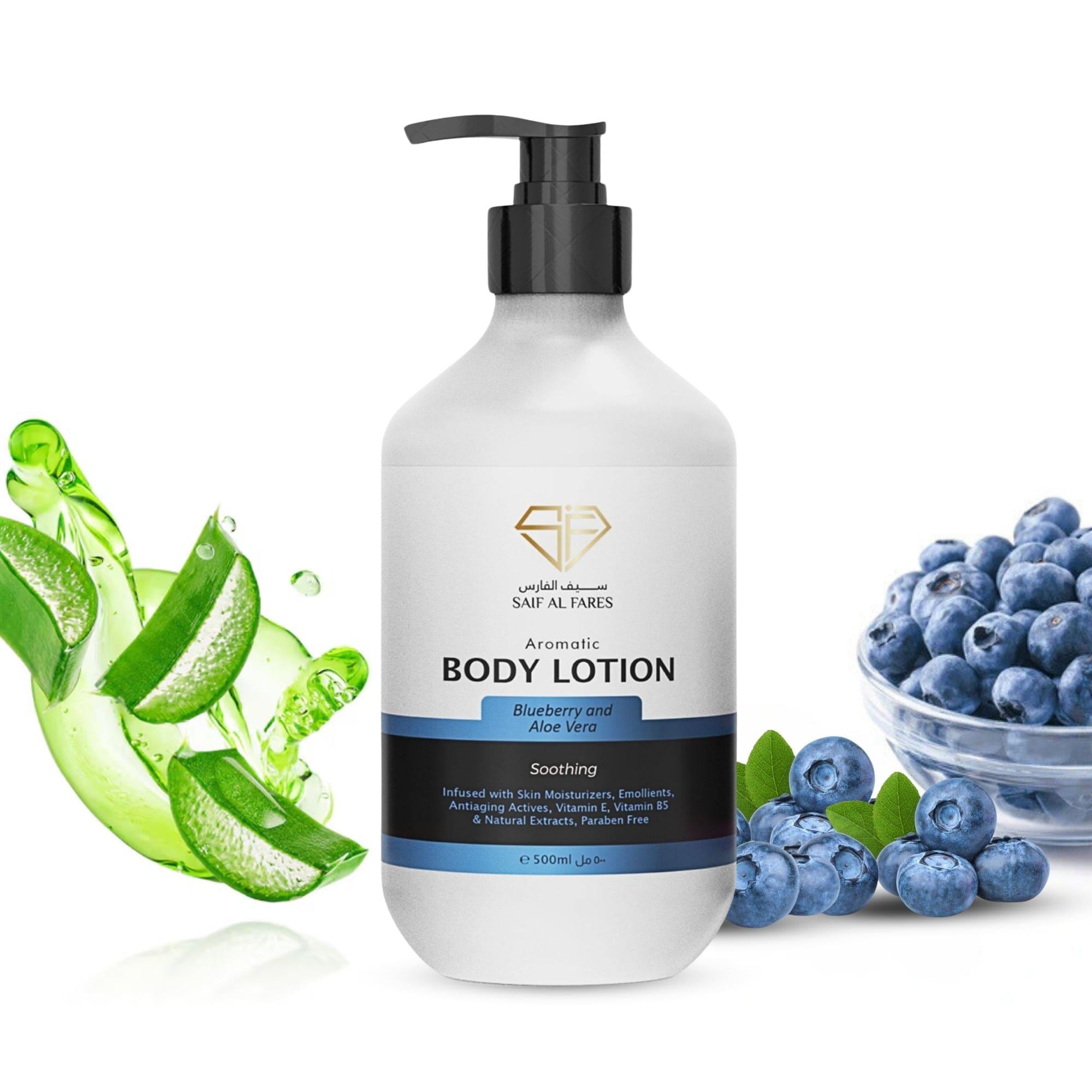 AROMATIC BODY LOTION BLUEBERRY AND ALOE VERA 500ML