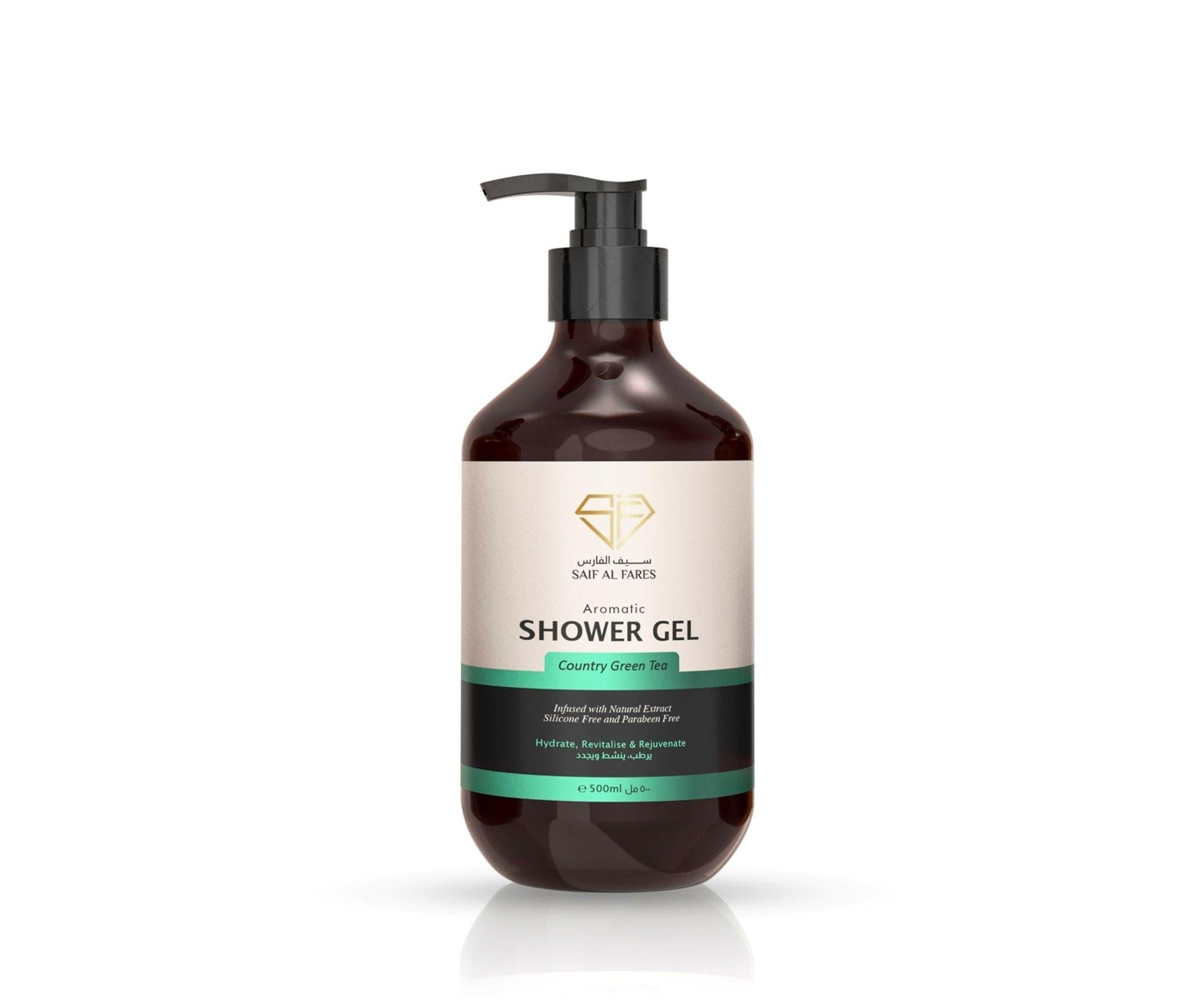 AROMATIC SHOWER GEL COUNTRY GREEN TEA 500ML