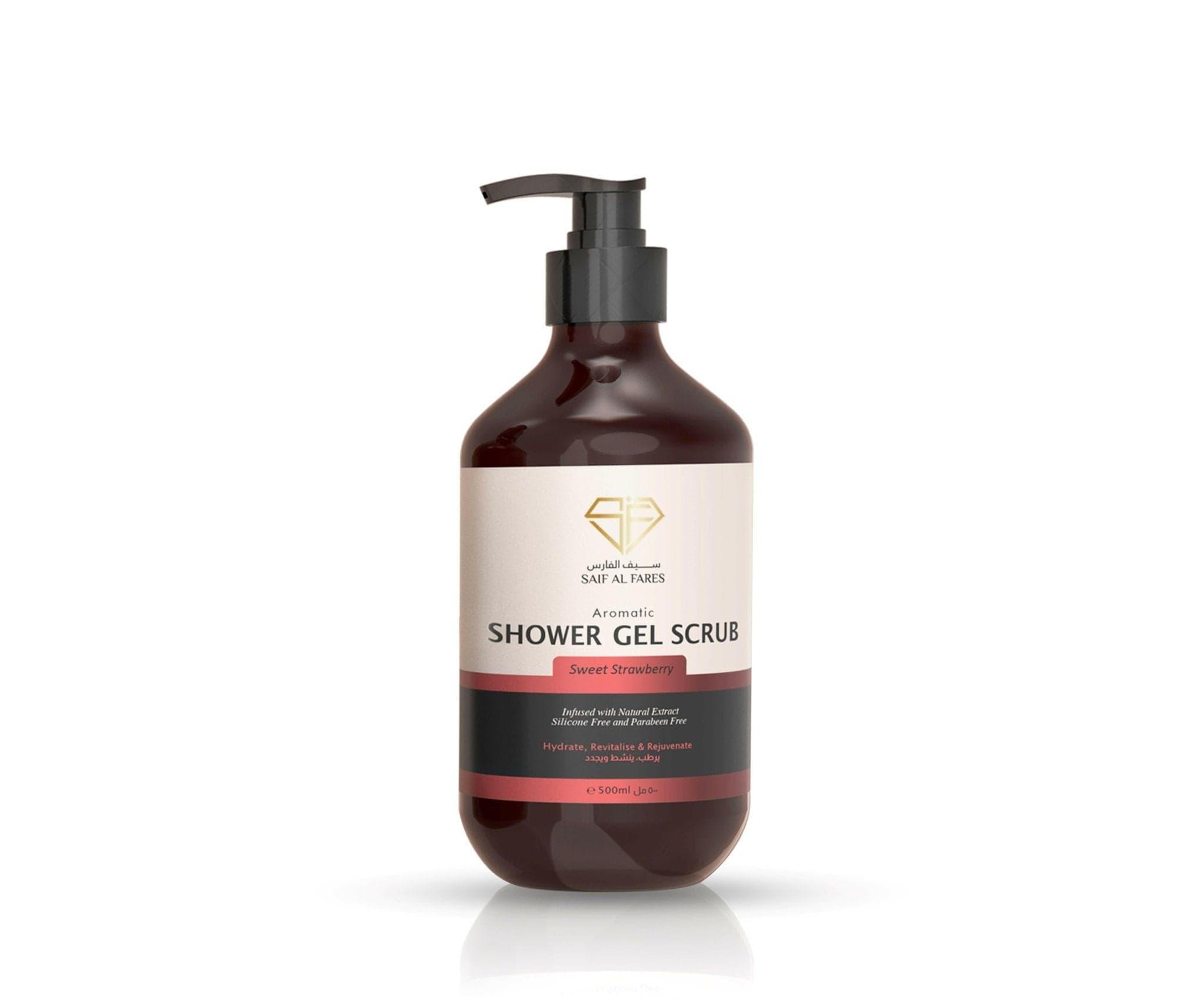 AROMATIC SHOWER GEL SCRUB SWEET STRAWBERRY 500ML