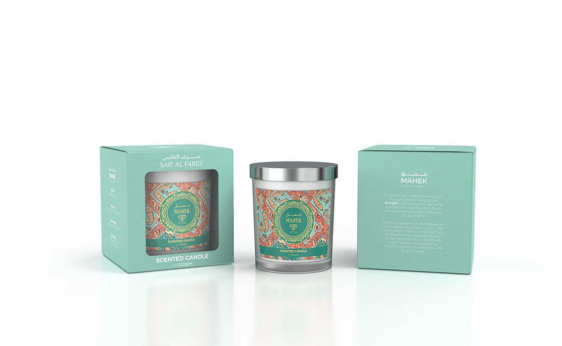 SCENTED CANDLE MAHEK 220 GMS